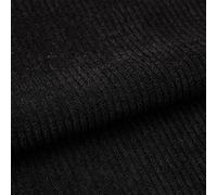 155cm Wide DIY Corduroy Material Fabric, Upholstery Sewing Craft Material Fabric, 22 Solid Colors, Polyester Washable, for Coat Shirt Dress Pants Costume Sofa Throw Pillow Covers (Color : 15 Black,