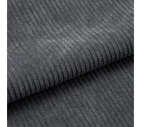 155cm Wide DIY Corduroy Material Fabric, Upholstery Sewing Craft Material Fabric, 22 Solid Colors, Polyester Washable, for Coat Shirt Dress Pants Costume Sofa Throw Pillow Covers (Color : 20 Grey, S