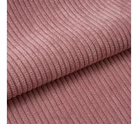 155cm Wide DIY Corduroy Material Fabric, Upholstery Sewing Craft Material Fabric, 22 Solid Colors, Polyester Washable, for Coat Shirt Dress Pants Costume Sofa Throw Pillow Covers (Color : 21 Pink, S