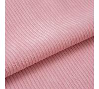155cm Wide DIY Corduroy Material Fabric, Upholstery Sewing Craft Material Fabric, 22 Solid Colors, Polyester Washable, for Coat Shirt Dress Pants Costume Sofa Throw Pillow Covers (Color : 03 Pink, S