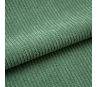 155cm Wide DIY Corduroy Material Fabric, Upholstery Sewing Craft Material Fabric, 22 Solid Colors, Polyester Washable, for Coat Shirt Dress Pants Costume Sofa Throw Pillow Covers (Color : 07 Green,
