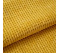 155cm Wide DIY Corduroy Material Fabric, Upholstery Sewing Craft Material Fabric, 22 Solid Colors, Polyester Washable, for Coat Shirt Dress Pants Costume Sofa Throw Pillow Covers (Color : 04 Yellow,
