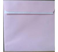 155mm x 155mm Square envelopes for Greeting Cards Wedding Invitation Crafts Coloured Envelopes - Pack of 25 Envelopes (Light Pink Peel & Seal)