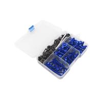 155PCS Fairing Bolts Nuts Kit Fastener Clips For Suzuki GSXR GSX-R 600 750 1000 GSX R K1 K2 K3 K4 K5 K6 K7 K8 K9(Blue)
