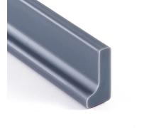 156 Inch/4M Grey Wet Room Floor Water Barrier, Silicone Shower Threshold Water Barrier,Screen Door Seal Strip,Shower Tray Sealing Strip,Water Retaining Dam for Bathroom Bath Sink(L Shape, 3cm High)