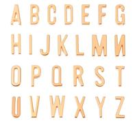 156 Pcs/6 Sets Gold Letter Charms, Alphabet Slide Letter Charms Gold Filled A-Z Alphabet Letters Charm Initial Letters Charm Pendant Beads for DIY Jewelry Making Mother’s Day Graduation Wedding