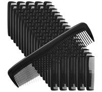 156 Pcs Black Plastic Hair Combs Bulk, 5 Inch Fine and Wide Tooth Pocket Combs for Women, Men, Barber, Travel, Salon, Nursing Home