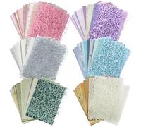 156 Sheets Scrapbook Paper Textured Paper Assorted Set, FineGood Decorative Mesh Fabric Paper for Card Making Journaling Scrapbooking Supplies