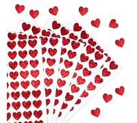 1560 Pcs Glitter Heart Shaped Stickers, Self Adhesive Hearts Sticky