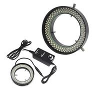 156LED Microscope Ring Light Stereo Microscope Top Illumination Supplementary Source Inner Diameter 81mm Microscope Illuminators Adjustable Lighting