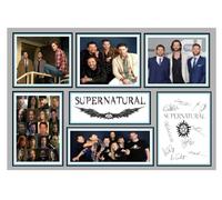 (157) Supernatural Tv Show Cast Signed Signed A4 Photograph (21 X 297 CM) Art Work Wall Art Display Great Gift Idea (REPRINT) #####