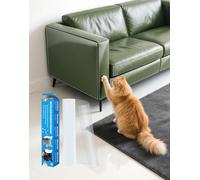 157"x11.8" Cat Scratch Furniture Protector, Couch Protector from Cat Claws for Leather Furniture,Anti Scratch Stop Scratching Adhesive Tape,Easy to Remove Couch Scratch Guard
