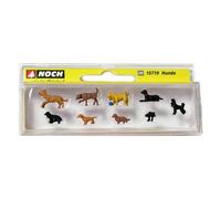 15719 Noch HO Pack Of 9 Dogs Various Scale 1:87