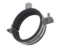 158-170mm Premier Kwik Grip Rubber Lined Pipe Clips X 10 Quantity