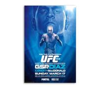 158 Georges St-Pierre Vs. Nick Diaz Johny Hendricks MMA Poster Decorative Painting Canvas Wall Posters And Art Picture Print Modern Family Bedroom Decor Posters 16x24inch(40x60cm)