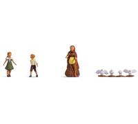 15804 Noch HO Hansel and Gretel with the witch and geese scale 1:87