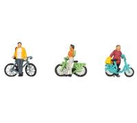 Noch 15896 Cyclists on Bikes (3) Figure Set HO Gauge