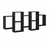 (159 x 18 x 65 cm) vidaXL Wall Shelf Black Oak 129x18x42 cm Engineered Wood floating shelf