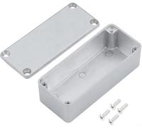1590A Aluminum Project Box Case Metal Electronics Enclosure with 4 Steel Screws, Designed for DIY Guitar Effect Pedal or Electronic Equipment