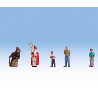 Noch 15923 Characters: Santa Claus With Figures In Scale 1:87 H0