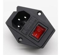 15A 10A/250V 3pin AC Power Socket With Power Rocker Switch Fused 1Pcs