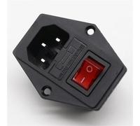 15A 10A/250V 3pin AC Power Socket With Rocker Switch Fused 1Pcs