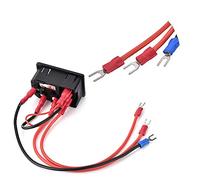 15A 220V/110V Rocker Switch Power Socket Inlet Module Plug Switch Socket for 3D Printer, 5A Fuse, U-type Plug