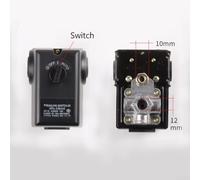 15A 220V Horizontal Air Pressure Switch Controller for Air Compressors, Adjustable Cut-in/Cut-Off 5.5-12KG, IP20 Protection, -40 to 85°C(D)