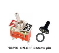 15A 250V KN3C E-TEN1322 1021 1122 1221 1321 6pin Toggle Switch on Off SPST Switch 3pin on Off on DPDT Waterproof Cap Cover IDGTTLDF(1021S ON OFF,LATCHING_WITH COVER)