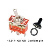 15A 250V KN3C E-TEN1322 1021 1122 1221 1321 6pin Toggle Switch on Off SPST Switch 3pin on Off on DPDT Waterproof Cap Cover IDGTTLDF(1121P ON ON,LATCHING_WITHOUT COVER)