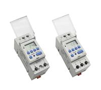 15A 30A Type Din Rail 2 Wire Weekly 7 Days Programmable Digita Relay Timer Control AC 12V 24V 48V 220V 230V 1Pcs(15A,1NO 110V AC DC)