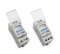 15A 30A Type Din Rail 2 Wire Weekly 7 Days Programmable Digital Relay Timer Control AC 12V 24V 48V 220V 230V 1Pcs(15A,1NO1NC 12V AC DC)