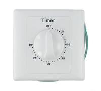 15A AC100-240V Electrical Outlet Timer Switch, Digital Countdown Control for Home Devices Water Heater Pump Air Conditioner Router Fan(30 minutes)