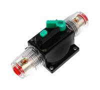 15a Circuit Breaker Fuse Holder for Car Audio 12v Dc Systems | Plastic Body, Manual Reset Arm, Panel Mount or Surface Mount, Overcurrent Protection for Atv and Rv Use