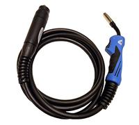 15AK MB15 MIG Welding Torch Lance FIT Gas GASLESS 4M Cable w/Tips (Torch + 1.0mm Tips)