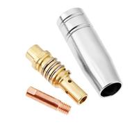 15AK Torch Welding Accessories 3pcs Set with Nozzles and Contact Tips for MIG Welder, Replacement Parts for MIG Welding Torches, Suitable for Various Inner Aperture Sizes (0.9MM)