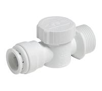 15APTP Washing Machine TAP 15MM X 3/4", Push Straight onto Copper Tube (use Pipe Inserts for Plastic Pipe), 1 in Pack