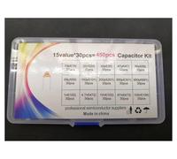 15Assort*30PCS 10pf~100nf Monolithic Capacitor Kit 1/4.7/10/473/100/NF 104 102 103 101 473 101 20/30/47/56/68/100/200/300/680/pf RUAJOGYNVM