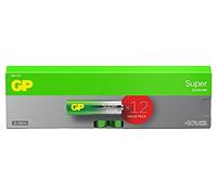 AA Batteries - Set of 12 | GP Super | AA Alkaline 1.5 V / LR06 Batteries - Long Life
