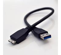15cm / 0.5ft Superspeed 3.0 USB Data Cable Lead for - Toshiba HDTC710EK3AA 1TB Canvio Connect External Hard Drive