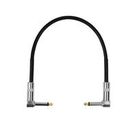 15cm/30cm/50cm Guitar Effect Pedal Cable Flat Connector 6.35mm Plug Copper Wire Adapter Round Head Heavy Duty Instrument Cable