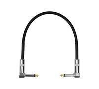 15cm/30cm/50cm Guitar Effects Pedal Cable Flat Connector 6.35mm Plug Copper Core Wire Adapter Line Round Head Electric Guitar Cable