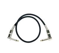 15cm/30cm/60cm Guitar Effects Pedal Cable Flat Patch Connector 6.35mm Mono Plug Copper Core Wire Adapter Line Round Head(KB096-TS,0.3m)