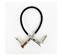 15cm/30cm/60cm Guitar Effects Pedal Cable Flat Patch Connector 6.35mm Mono Plug Copper Core Wire Adapter Line Round Head(KB092-TS,0.3m)
