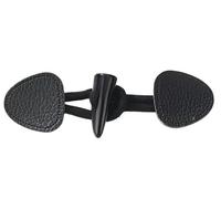 15cm 5 Pair Purple Leather Horn Toggle Closure Buttons for Leather Toggle Button Sew On Toggle Closure for Coat Jacket(Black)