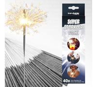 15cm (6") Indoor or Outdoor Handheld Sparklers (40)