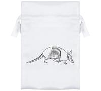 15cm 'Armadillo on the Move' Satin Drawstring Bag/Pouch (SB00118437)