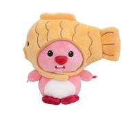 15cm Cute Cartoon Plush Little Beaver Detachable Hat Stuffed Doll Toys Pendant Bag Decoration Gifts