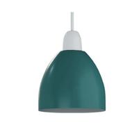 15Cm Cyan Blue Metal Easy Fit E27 Pendant Ceiling Lamp Shade