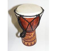 15cm Djembe Drum - African Style Hand Carved - Fair Trade